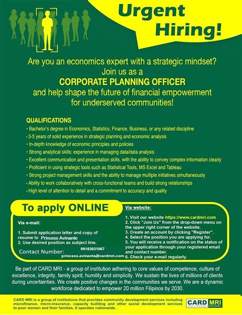URGENT HIRING – CARD MRI.